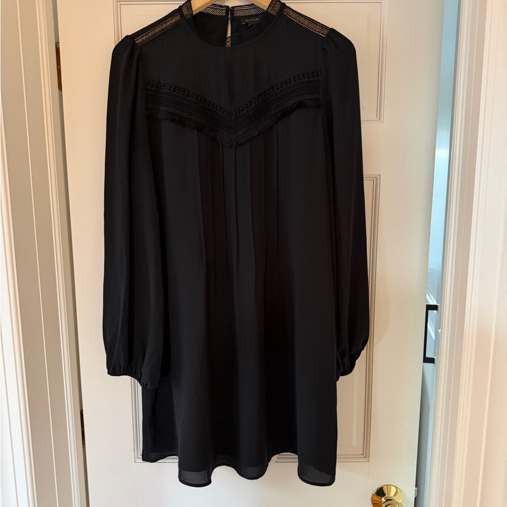 Ann Taylor Black Long Sleeve Dress